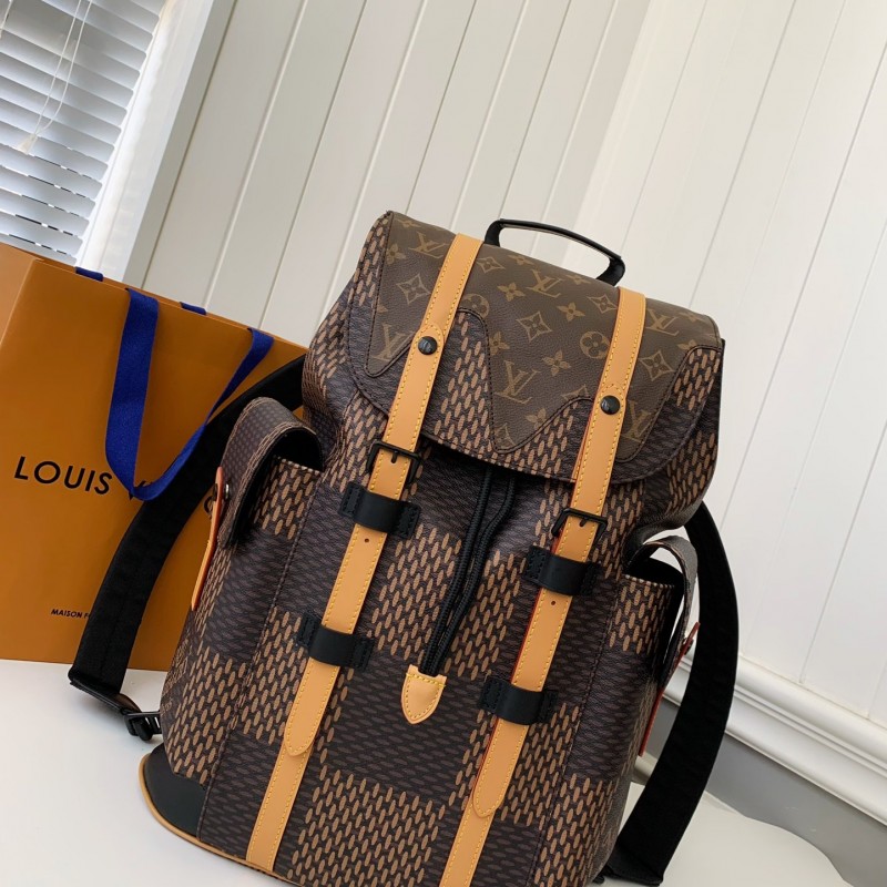 L0*is V*t0n Medium-sized men’s matching colored backpack  M40350  Size：38*44*21cm
