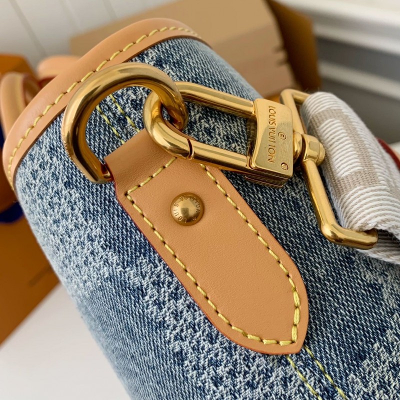 L0*is V*t0n New Weekend TOTE tannin jean bag  N40702  Size：43*34*17.5cm