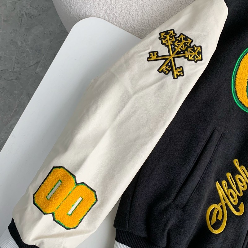 OFF-WHITE  FW22  Logo embroidered single-breasted Baseball uniform