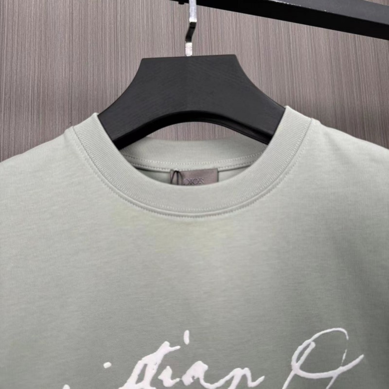 D*0r flocked letter print short sleeve