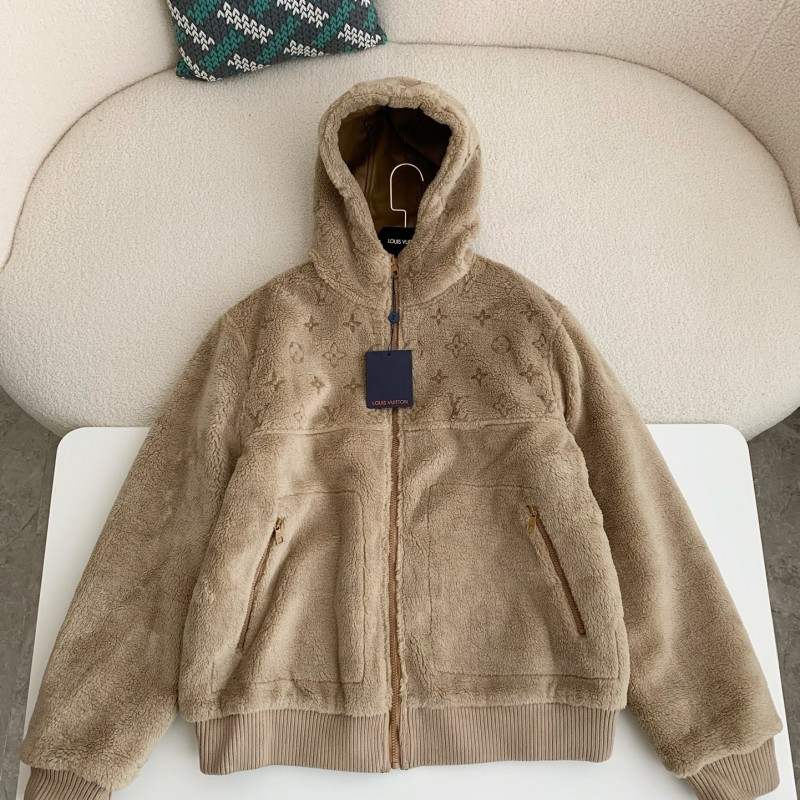New, LV reversible wool and sheepskin jacket
