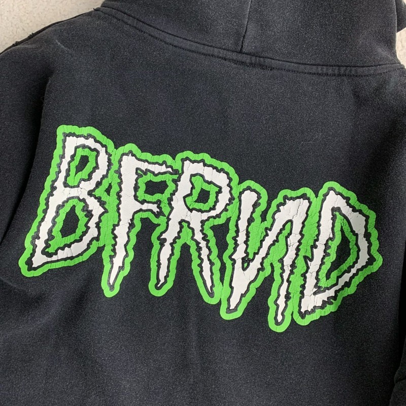 Ba*len*cia*ga monogram print hooded sweatshirt