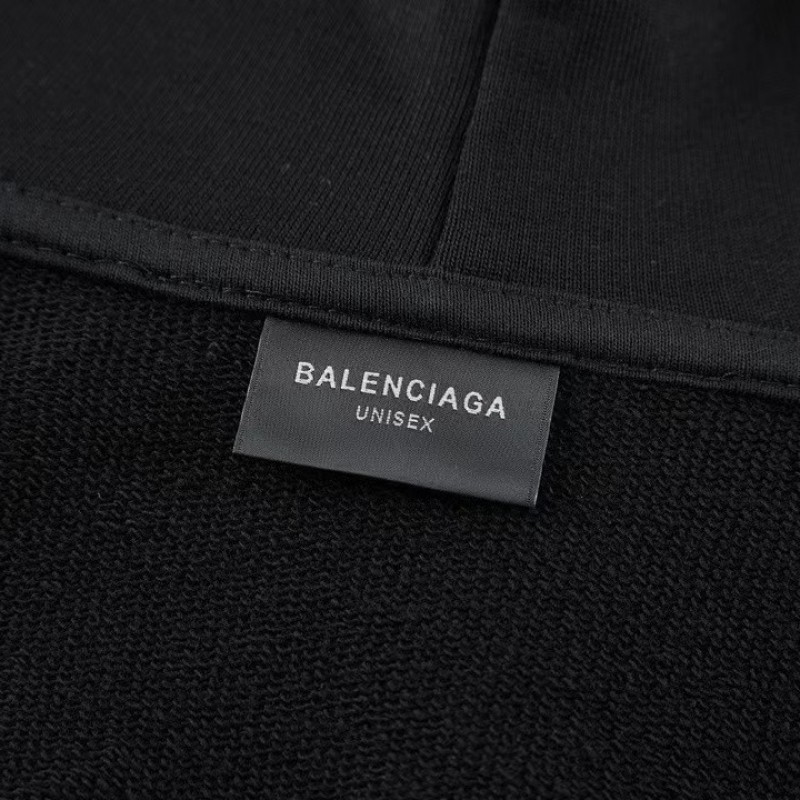 Ba*len*cia*ga heart print hooded sweatshirt