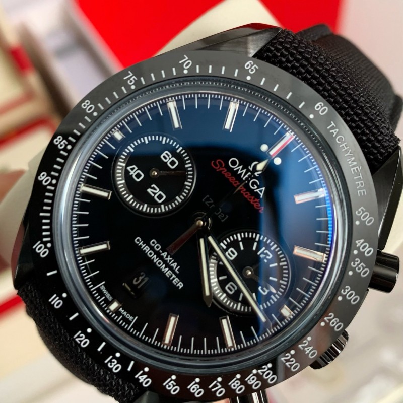 Om**a Speedmaster Series Dark Side of the Moon，50m waterproof watch, 44.25mm
