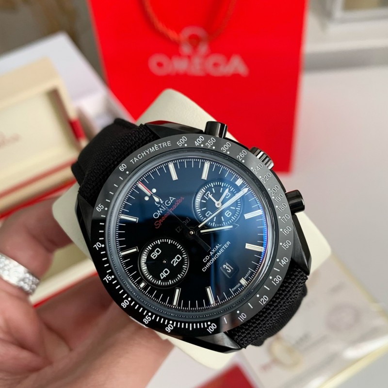 Om**a Speedmaster Series Dark Side of the Moon，50m waterproof watch, 44.25mm