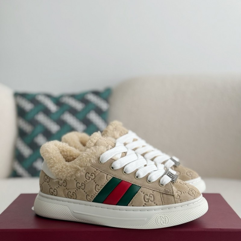 G*u*i ACE Suede Sneakers