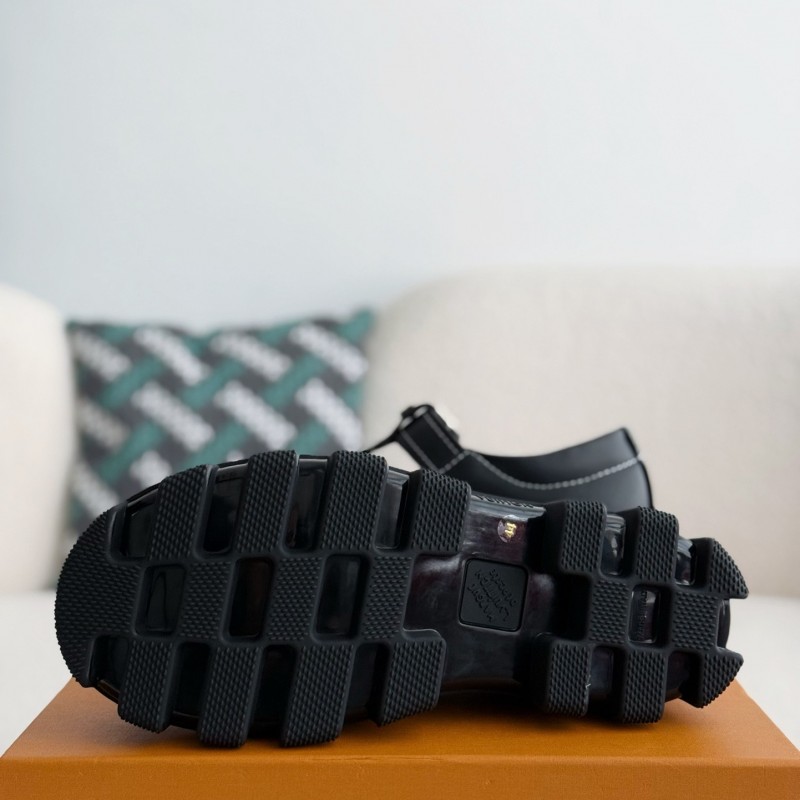 L0*is V*t0n Cow leatherRound head buckle Casual Shoes