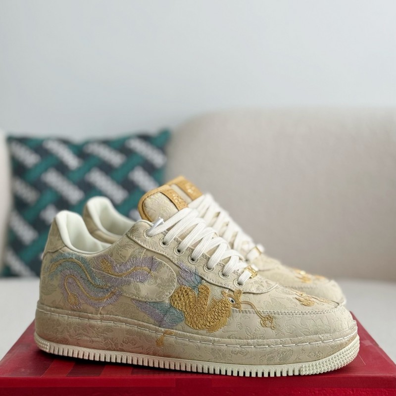 Nike Air FORCE 1 Dragon and Phoenix Present Good Omens Sneakers