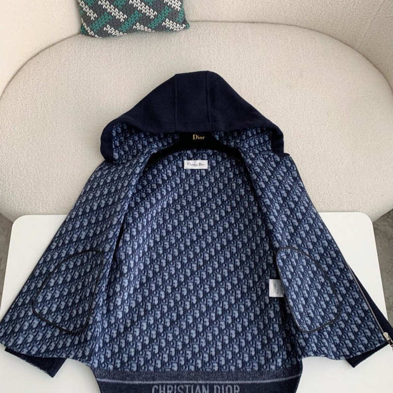 D*0r Hat zipper jacket, Material: 99% Wool 1% Mulberry Silk