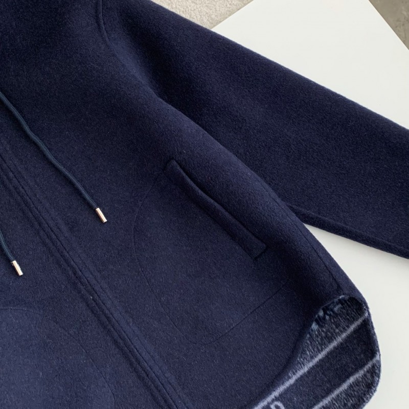 D*0r Hat zipper jacket, Material: 99% Wool 1% Mulberry Silk