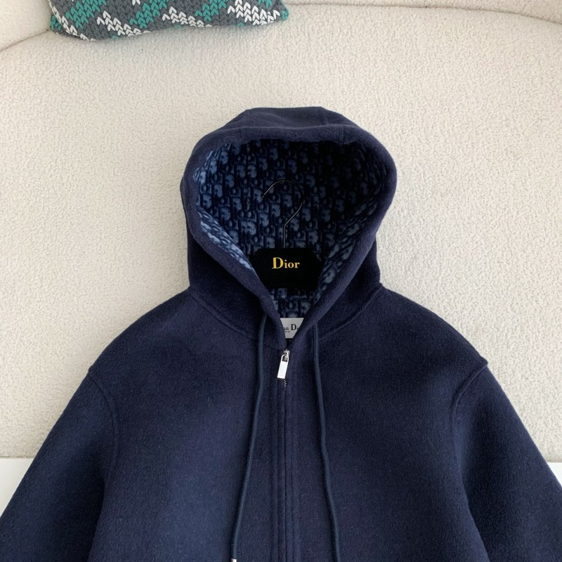 D*0r Hat zipper jacket, Material: 99% Wool 1% Mulberry Silk