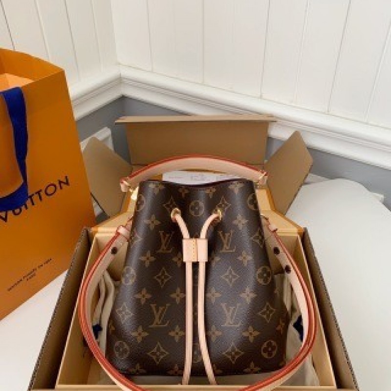 L0*is V*t0n NÉONOÉ BB monogram bucket bag M46581, size: 20*20*13cm