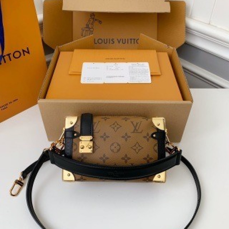 L0*is V*t0n Small SIDE TRUNK Handbag M46815 Yellow Flower, Size: 18*12.5*8cm
