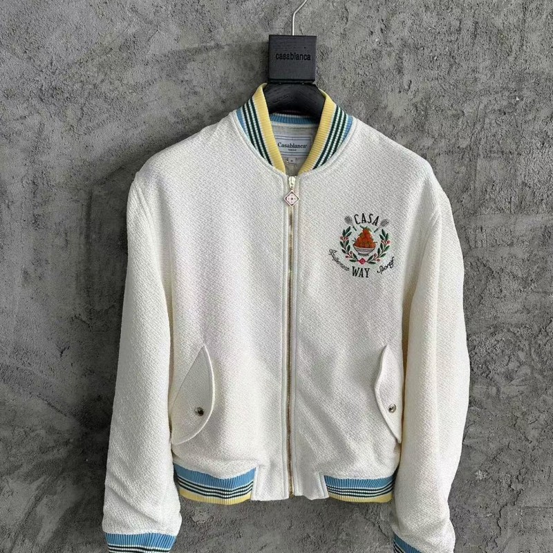 casablanca2024ss orange embroidered jacket