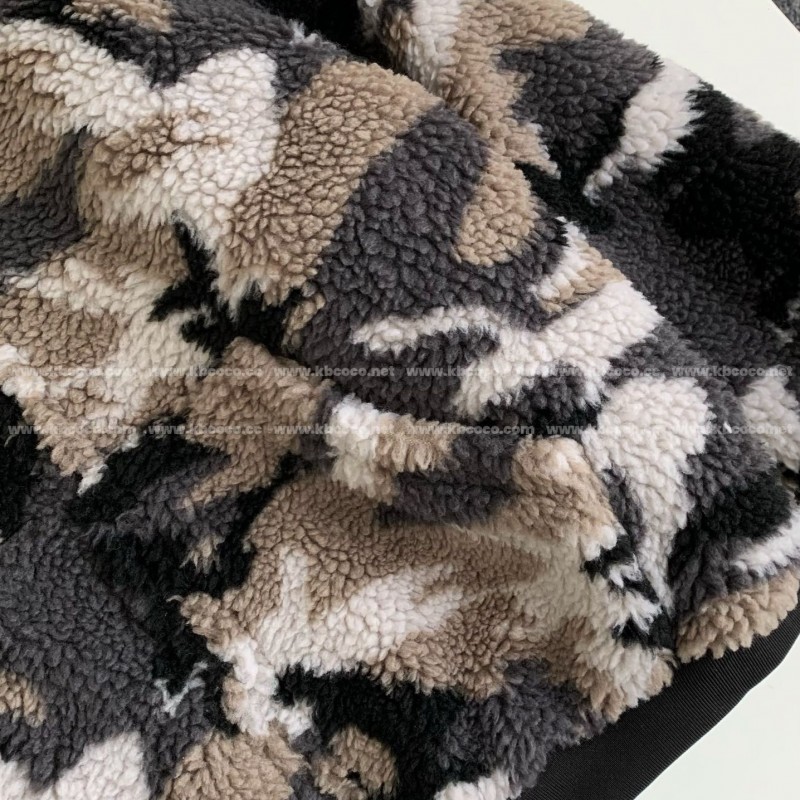 Ba*len*cia*ga Camouflage hooded jacket