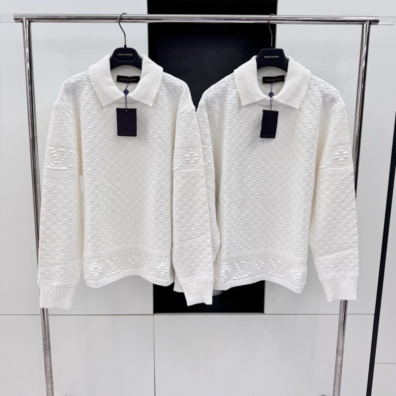 L0*is V*t0n 2023FW Checkerboard Embossed Sweater