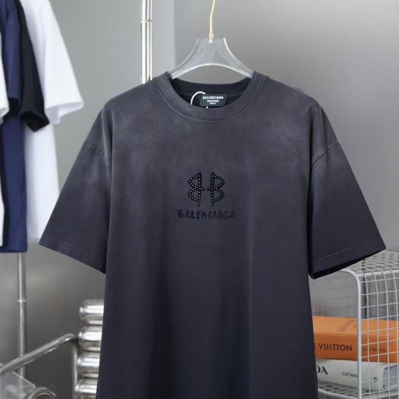 Ba*len*cia*ga SpringSummer New Suede BB + Hot Diamond T-shirt