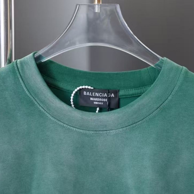 Ba*len*cia*ga SpringSummer New Flame Hot Diamond T-shirt