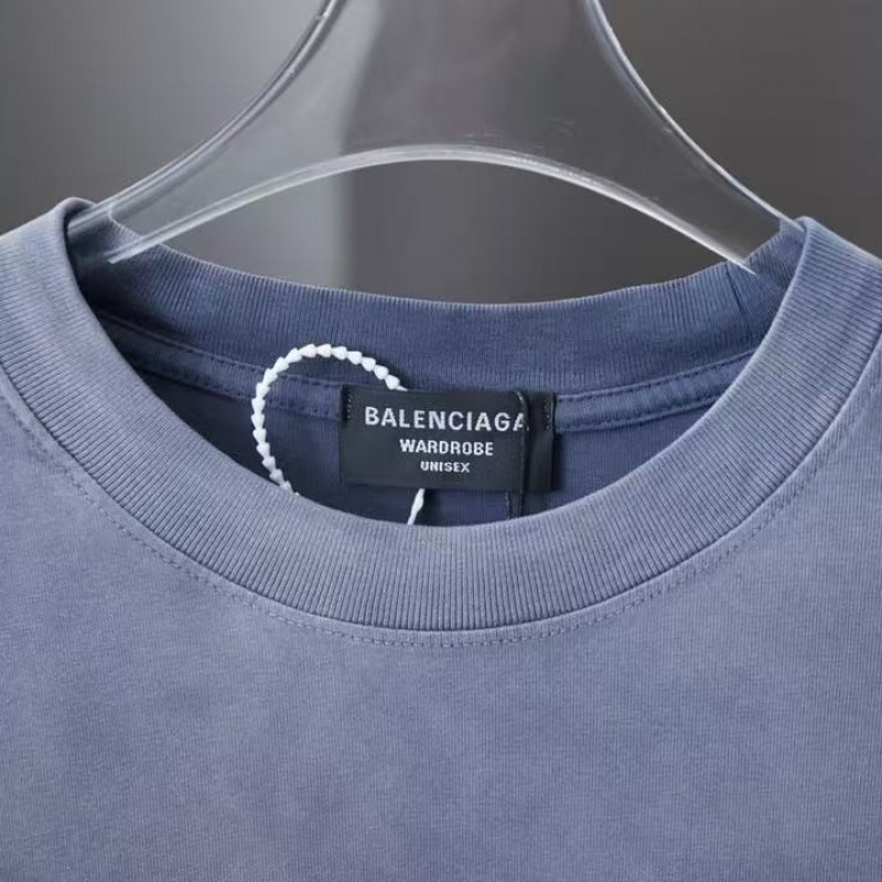 Ba*len*cia*ga SpringSummer New Flame Hot Diamond T-shirt