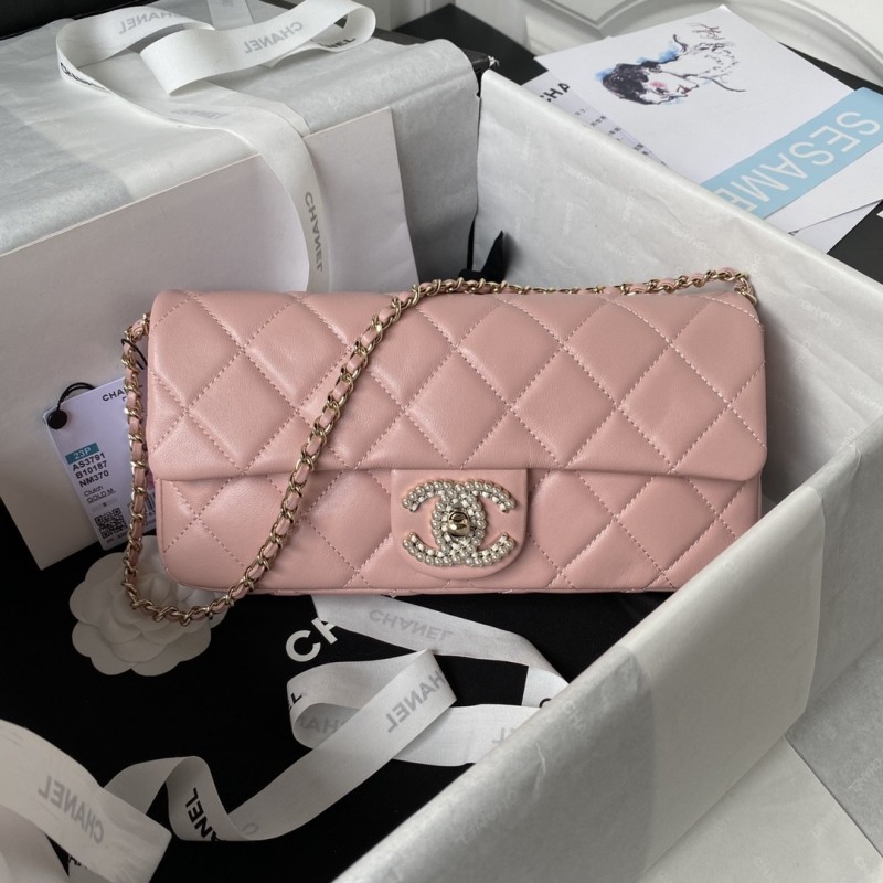 Ch*el 23A Hot Selling Pearl Stick Bag AS3791, Top Quality  Size: 11.5 * 26 * 4cm