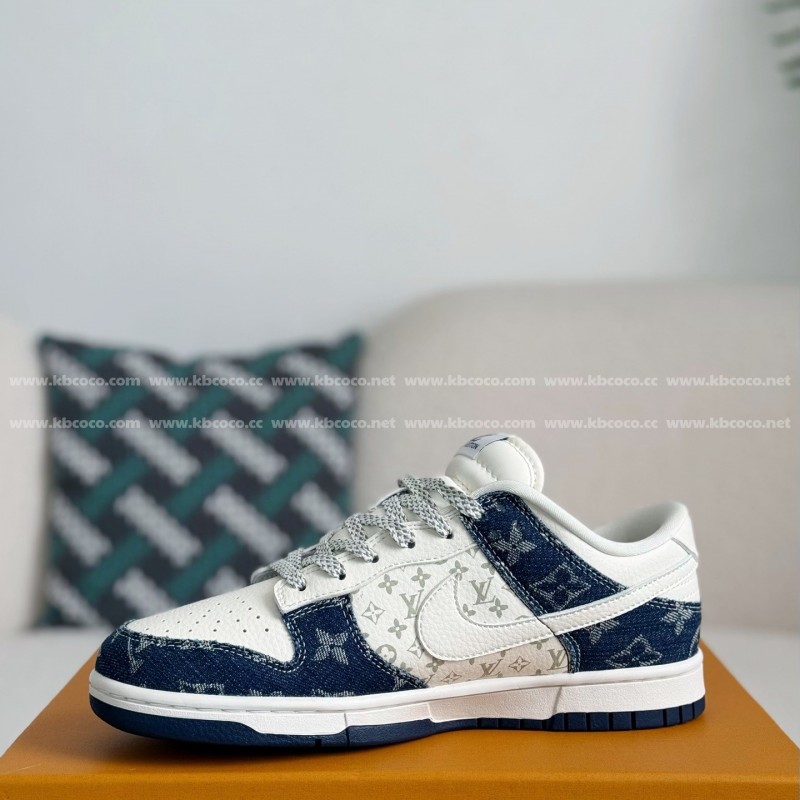 L0*is V*t0n x Nike Dunk Cowboy low-top plank shoes