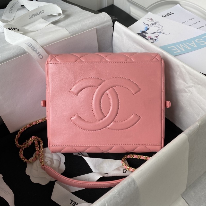Ch*el 23A Premium Handmade Sheepskin Portable Lunch Box Bag AS4201, Top Quality Size: 17 * 21 * 5.5