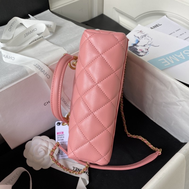 Ch*el 23A Premium Handmade Sheepskin Portable Lunch Box Bag AS4201, Top Quality Size: 17 * 21 * 5.5
