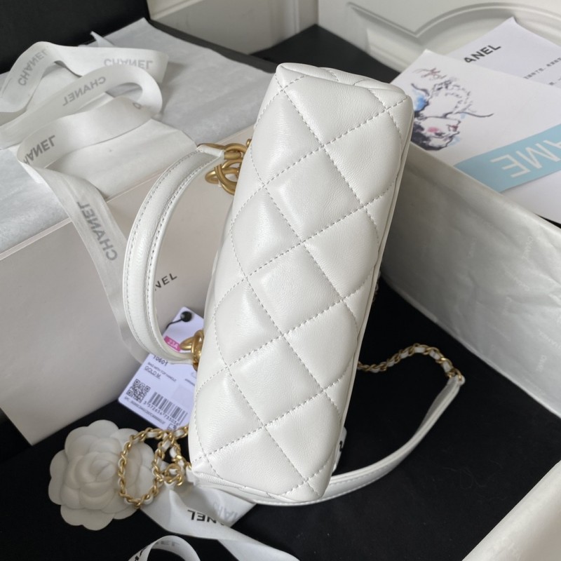 Ch*el 23A Premium Handmade Sheepskin Portable Lunch Box Bag AS4201, Top Quality Size: 17 * 21 * 5.5