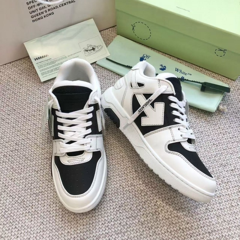 Off-White Out-Off-Office Leather  Black and white contrast Sneakers