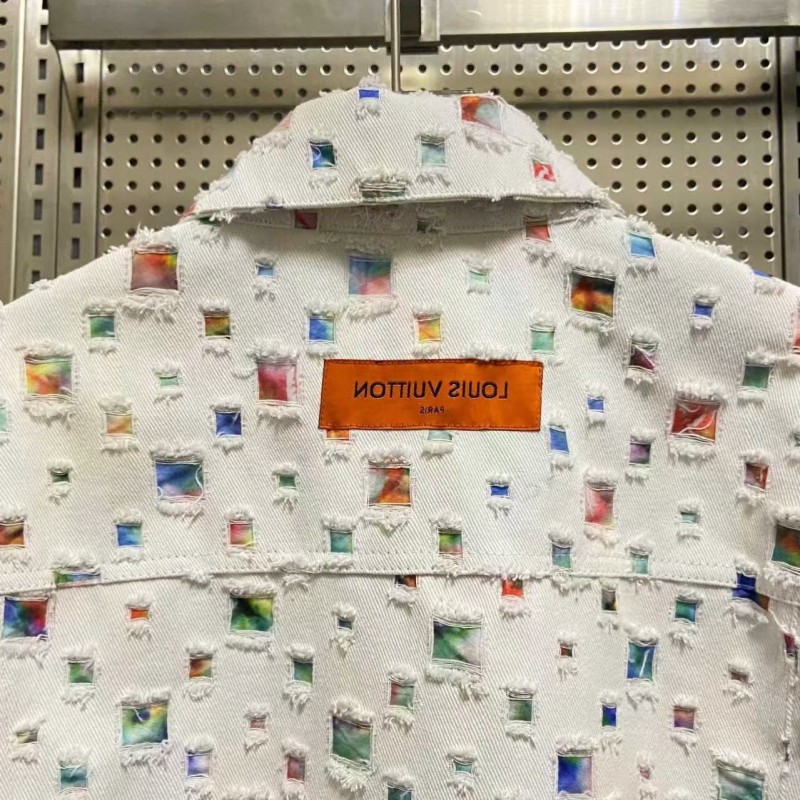 L0*is V*t0n Spring New Destroyed Denim Jacket