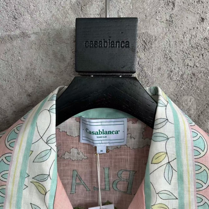 CASABLANCA Thinker linen T-shirt