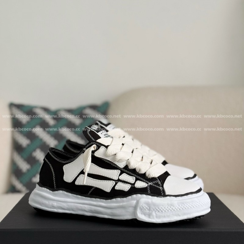 Maison Mihara Yasuhiro x  AMIRI Skel- Top Low canvas shoes