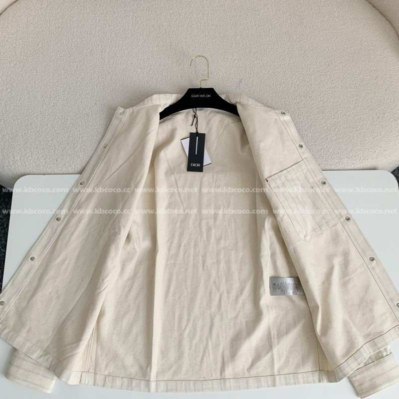 D*0r ss25 Summer Series Striped Shirt Jacket