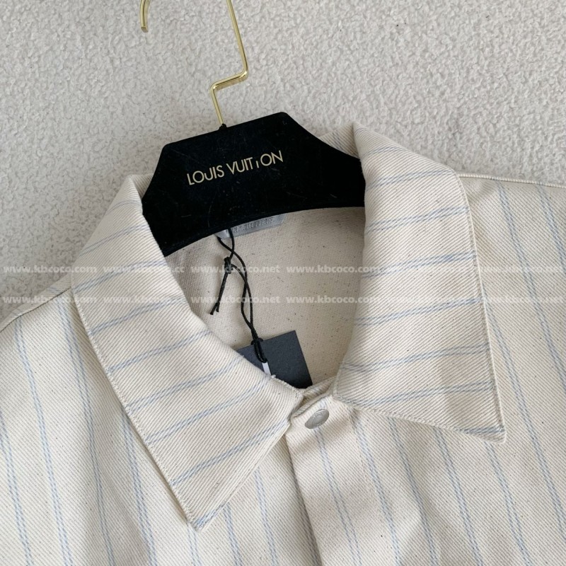 D*0r ss25 Summer Series Striped Shirt Jacket