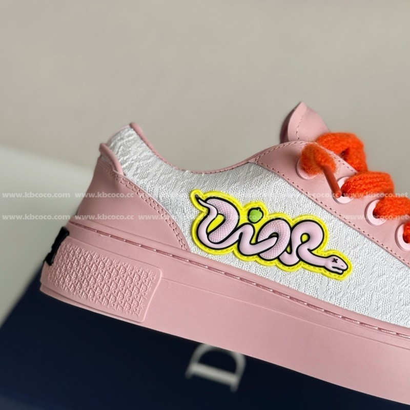D*0r B33 Leather Sneakers