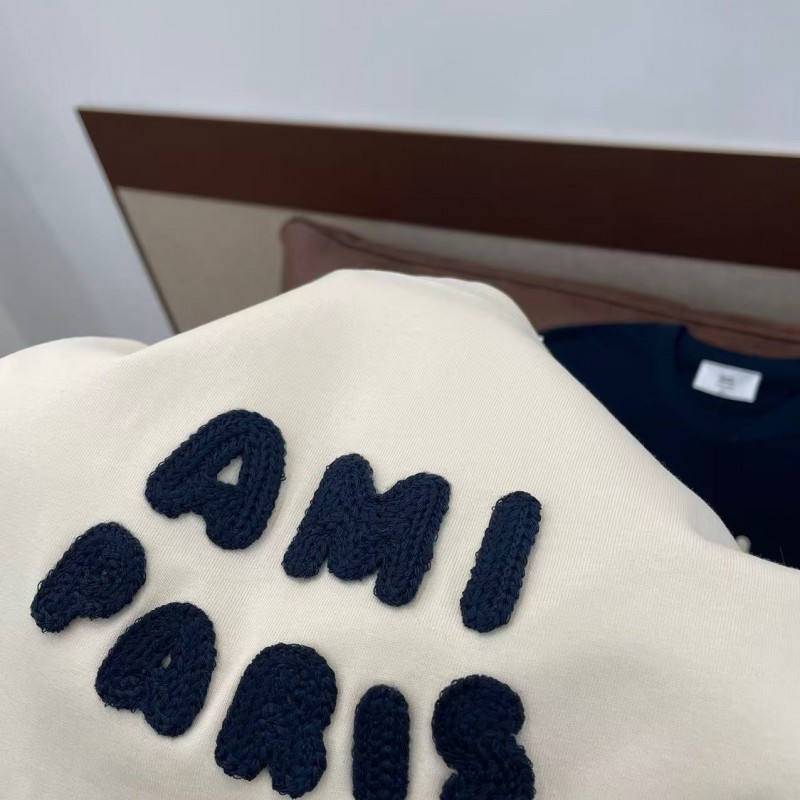 Ami navy blue crochet short sleeve