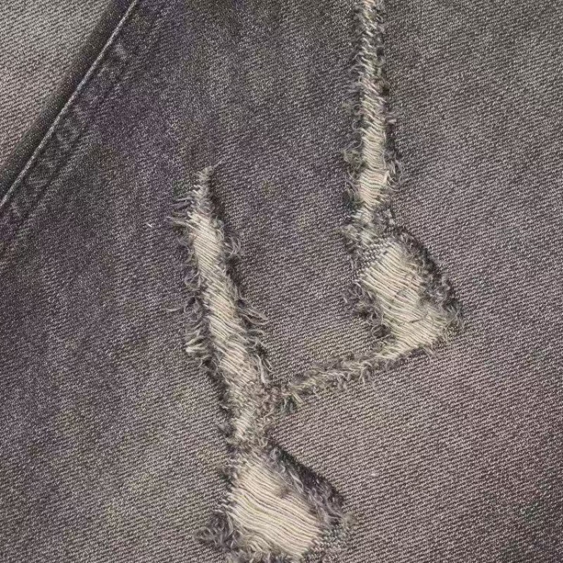 Ce**e black washed jeans with holes