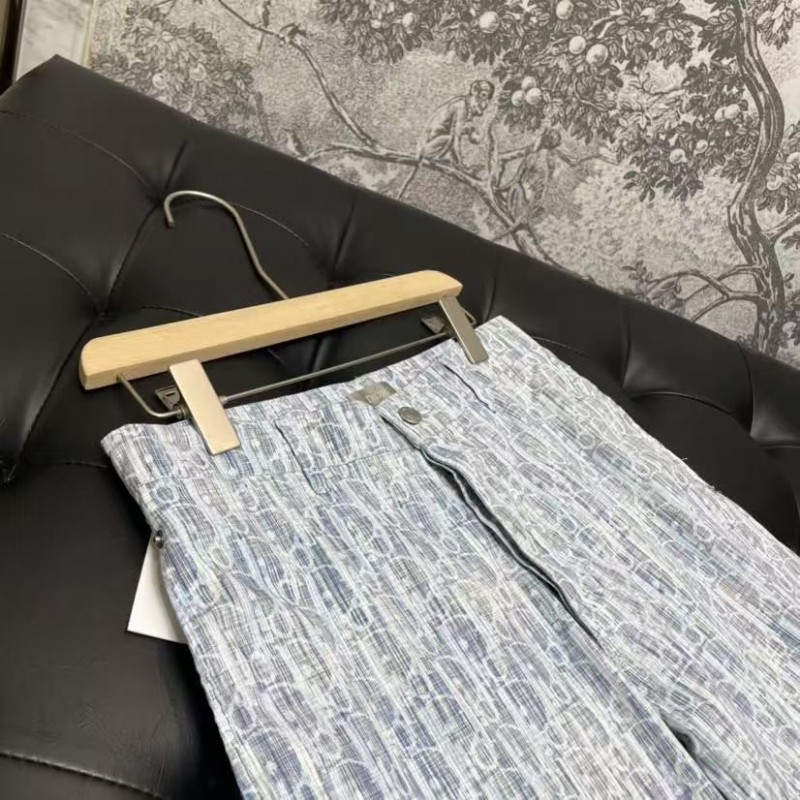 D*0r all over print jeans blue