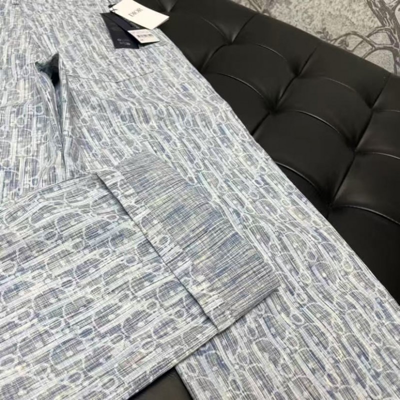 D*0r all over print jeans blue