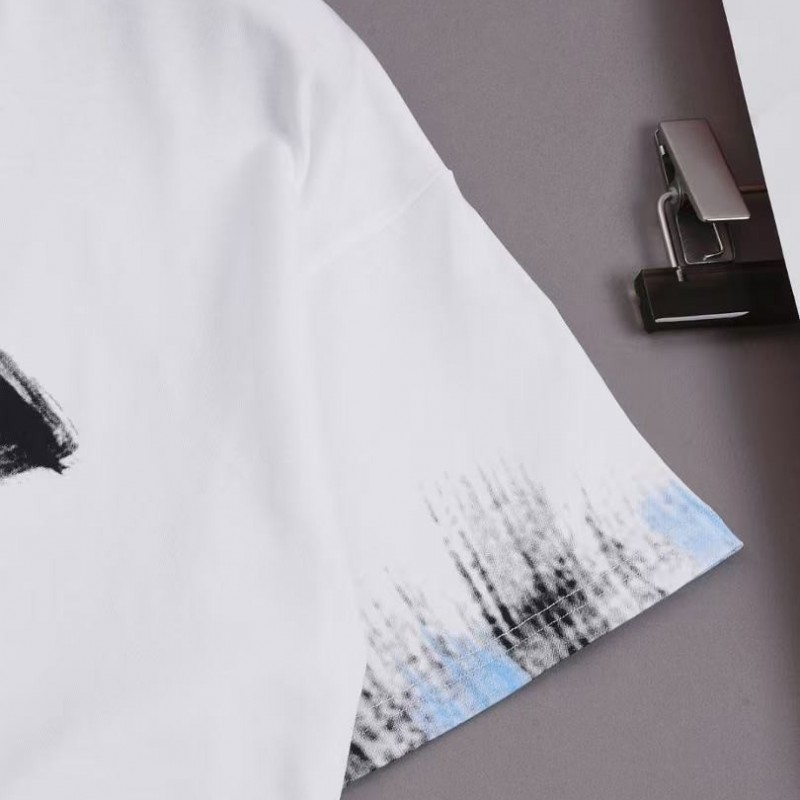 D*0r 2025 new Starry Sky Graffiti Round Neck T-shirt