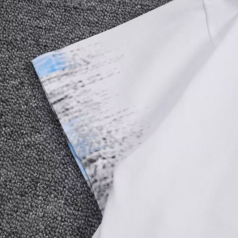 D*0r 2025 new Starry Sky Graffiti Round Neck T-shirt
