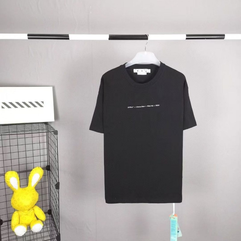 off white eco-friendly graffiti arrow print cotton T-shirt