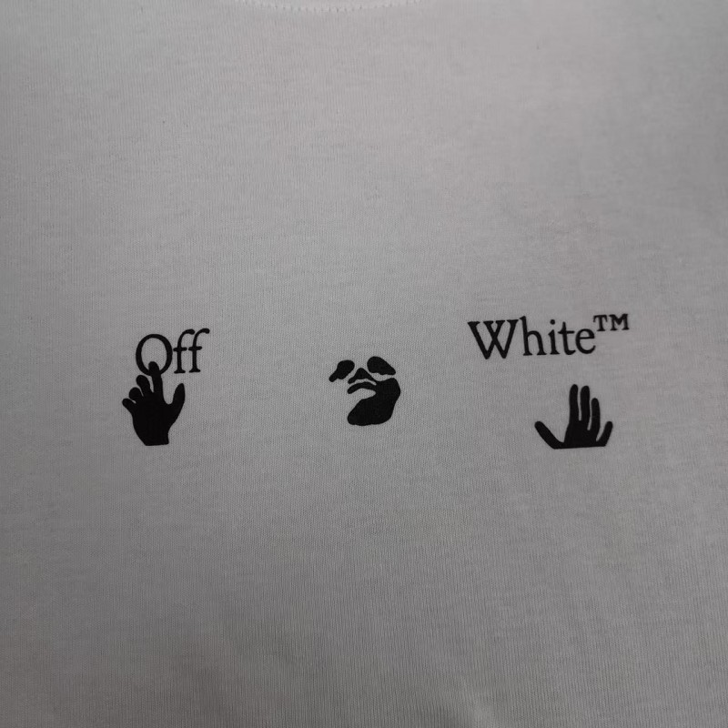 off white eco-friendly graffiti arrow print cotton T-shirt