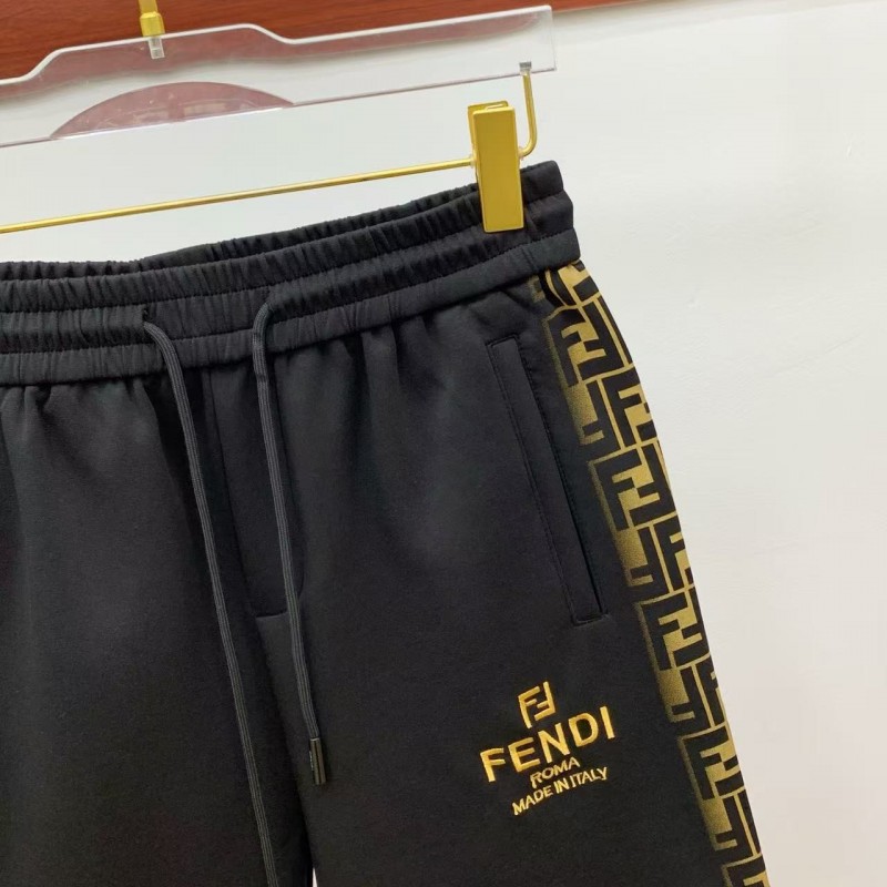 F**di 2025 new logo printed cotton shorts