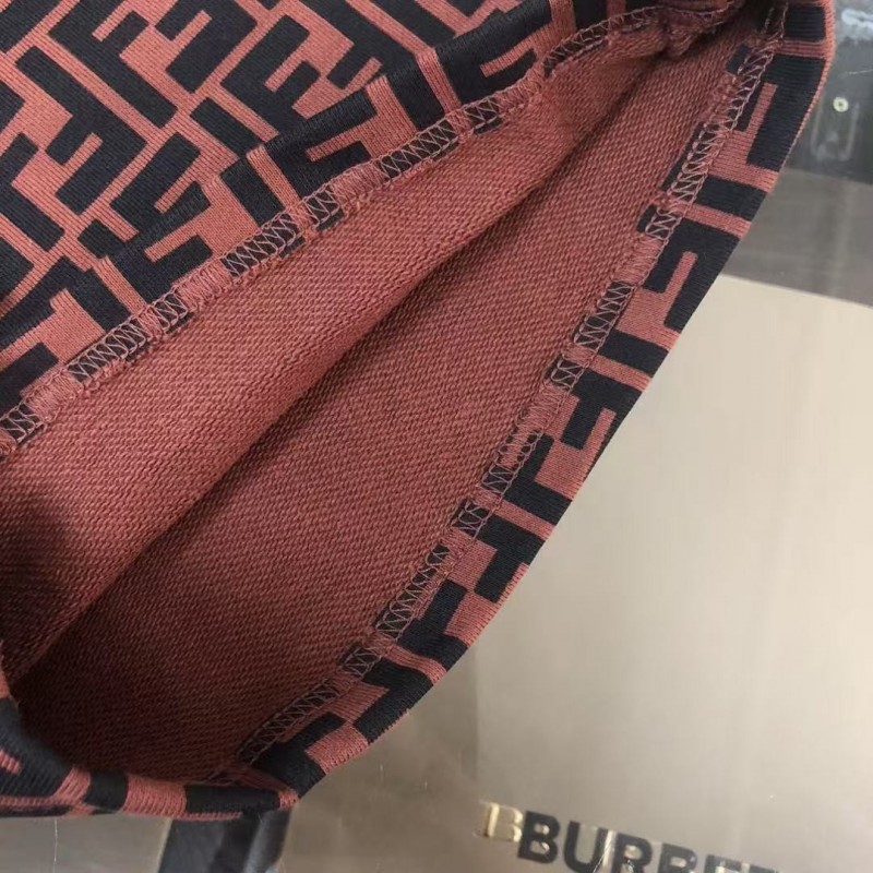 F**di 2025 new full print logo printed cotton shorts