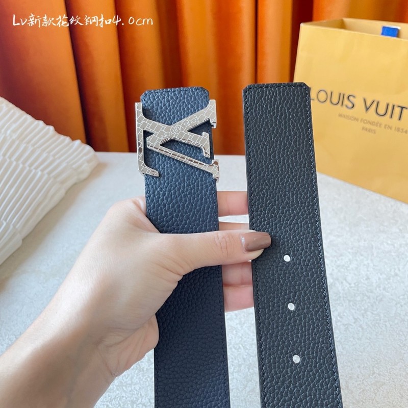 L0*is V*t0n New pattern steel buckle 4.0cm Belt 000150