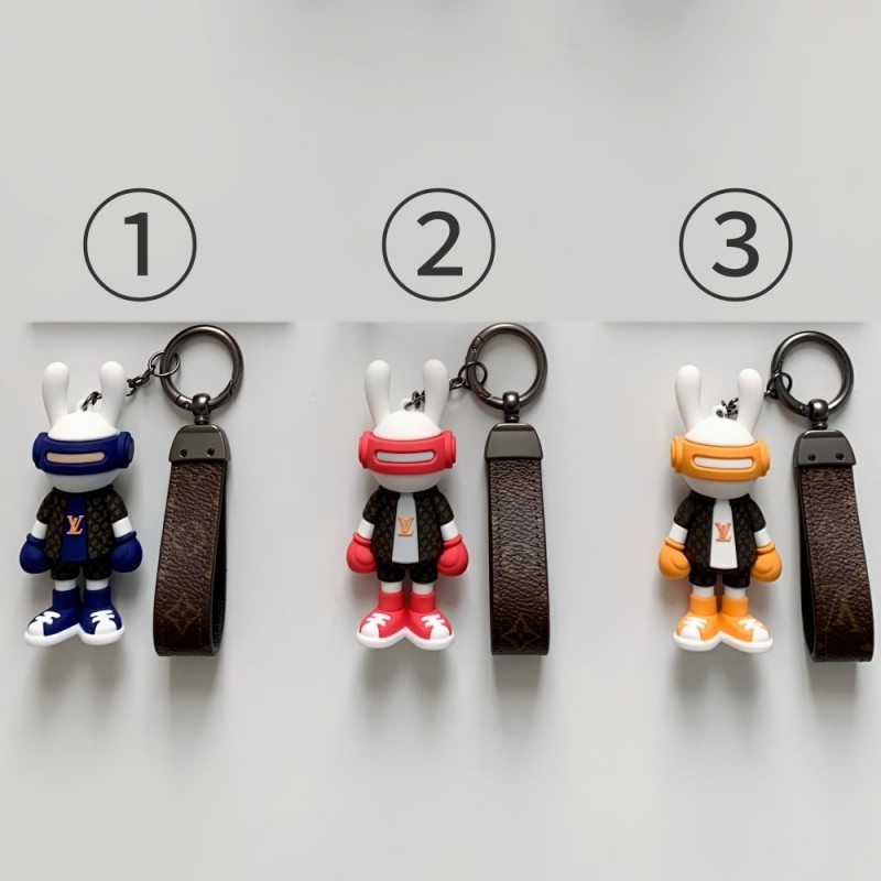 L0*is V*t0n rabbit doll monogram keychain