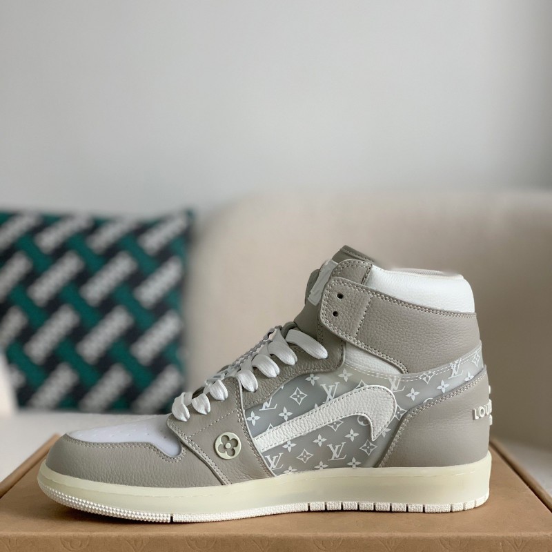L0*is V*t0n x Nike Air Jorda 1 High AJ1 Sneakers