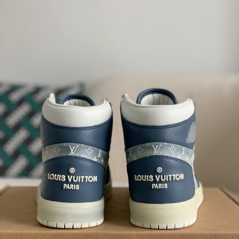 L0*is V*t0n x Nike Air Jorda 1 High AJ1 Sneakers