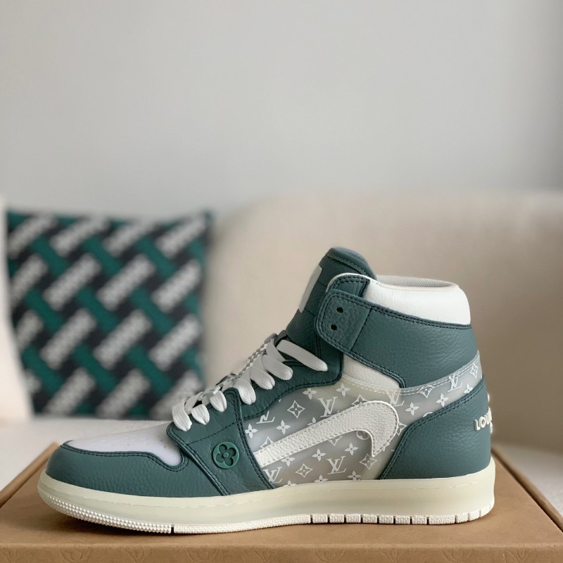 L0*is V*t0n x Nike Air Jorda 1 High AJ1 Sneakers